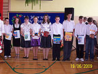 Najlepsi uczniowie z klas sz�stych