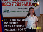 III Powiatowy Konkurs Recytatorski Polskiej Poezji Patriotycznej 2009 - Aleksandra Szajna